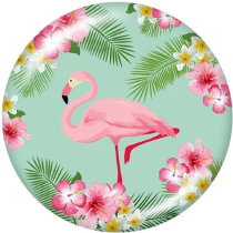 20MM  Flamingo  Cat  Flag  Christmas  Print  glass  snaps buttons