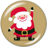 20MM  Santa Claus  Unicorn   Print  glass  snaps buttons