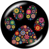20MM Harley  MOM  Print  glass  snaps buttons