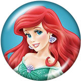 20MM  Unicorn  love  princess  Print  glass  snaps buttons