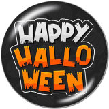 20MM  Route  Halloween  Print  glass  snaps buttons