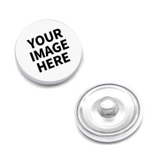 White background 15MM  20MM 25MM Painted metal snap buttons Customer customization Customize your pattern
