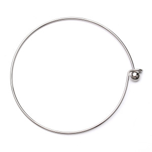 2pcs/pack Stainless steel bracelet Fashion personality bracelet Bracelet jewelry wholesale outer diameter 68mm