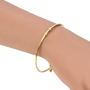 Stainless steel bracelet, golden fashion personality bracelet, bracelet jewelry wholesale outer diameter 64mm