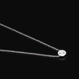 Ceramic Jewelry Ladies Necklace Fashion Stainless Steel Pendant Round Diamond Pendant