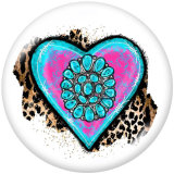 20MM  love  MOM  Print  glass  snaps buttons
