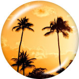20MM Beach  Halloween  Print glass snaps buttons