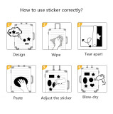 Contains 50 pieces of Halloween holiday decoration graffiti stickers luggage computer waterproof stickers without leaving glue stickers DIY