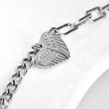 Temperament all-match bracelet stainless steel wings love ladies bracelet