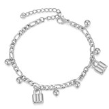 Stainless steel bracelet fashion simple and popular element lock bracelet jewelry