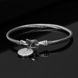 Stainless steel horseshoe buckle bracelet