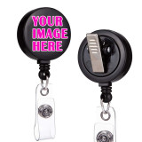Customized 3.2CM rotating clip retractable easy pull buckle badge buckle Badge Reel ID holder