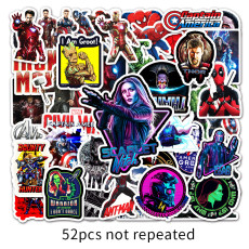 52 Marvel hero cartoon graffiti stickers do not repeat laptop luggage scooter car waterproof stickers