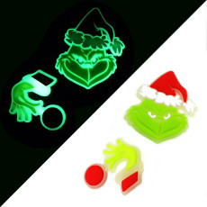 kid junior style silicone bracelet  PVC luminous cartoon accessories creative fluorescent Christmas Halloween