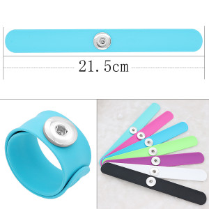 Creative papa circle Silica gel Hot Sale Trendy Snap Button Bracelet Bangles fit 20MM Snap Jewelry fun gift