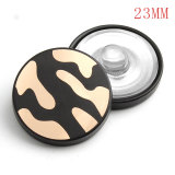 23mm metal laser silver plated snap charms