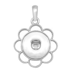 snap Silver  Pendant  fit 20MM snaps style jewelry
