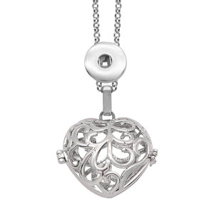 love Necklace With accessories silver  fit 20MM chunks  chain  snaps jewelry