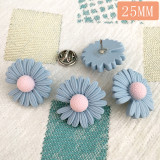 25MM Ladies brooch, resin, no sewing small daisy, button anti-glare