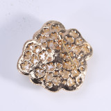 Fashion new exquisite and elegant dripping oil rhinestone flower brooch temperament high-end clothing accessories brooch