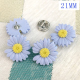 21MM Ladies brooch, resin, no sewing small daisy, button anti-glare