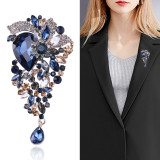 Brooch pin vintage jewelry cardigan crystal accessories ladies
