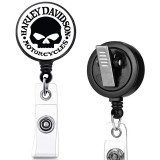 Harley  Marvel  print pattern  Rotary clip telescopic easy pull buckle certificate buckle 3.2cm
