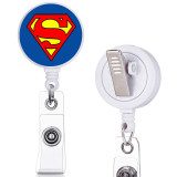 Harley  Marvel  print pattern  Rotary clip telescopic easy pull buckle certificate buckle 3.2cm
