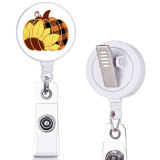 Harley  love  Cat  print pattern  Rotary clip telescopic easy pull buckle certificate buckle 3.2cm