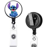 emoticon  Marvel  print pattern  Rotary clip telescopic easy pull buckle certificate buckle 3.2cm