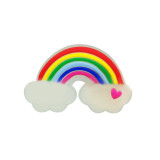 kid junior style silicone bracelet  PVC luminous cartoon garden bracelet accessories creative fluorescent ins rainbow