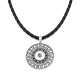 cross flower  snap Silver  Pendant with Leather necklace  fit 20MM snaps style jewelry   necklace for women