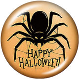Painted metal 20mm snap buttons  Love  Halloween