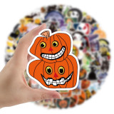 100 Halloween horror series graffiti stickers water cup luggage guitar car stickers waterproof stickers
