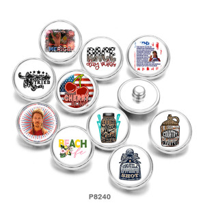 Painted metal 20mm snap buttons  Pace   beach