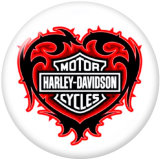 Painted metal 20mm snap buttons  Harley  Car