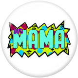 Painted metal 20mm snap buttons  dinosaur  MAMA