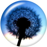 Painted metal 20mm snap buttons  Dandelion