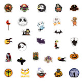 50 non-repeating Halloween theme Christmas Fright Night stickers Personality holiday decoration graffiti stickers stickers