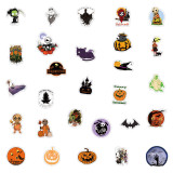100 Halloween horror series graffiti stickers water cup luggage guitar car stickers waterproof stickers
