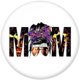 Painted metal 20mm snap buttons  MOM  USA