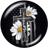 Painted metal 20mm snap buttons USA  Faith  Elephant