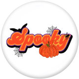 Painted metal 20mm snap buttons  Halloween