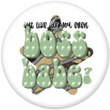 Painted metal 20mm snap buttons  pray  love