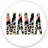 Painted metal 20mm snap buttons  MOM  Mama  DAD