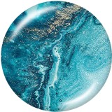 Painted metal 20mm snap buttons Beach  pattern