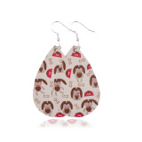 Cats and dogs Leather Earrings