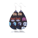 Cats and dogs Leather Earrings