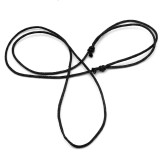 Adjustable pull Smooth leather cord necklace accessories DIY Necklace