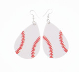 Baseball Football Basketball Rugby Volleyball Leather Earrings